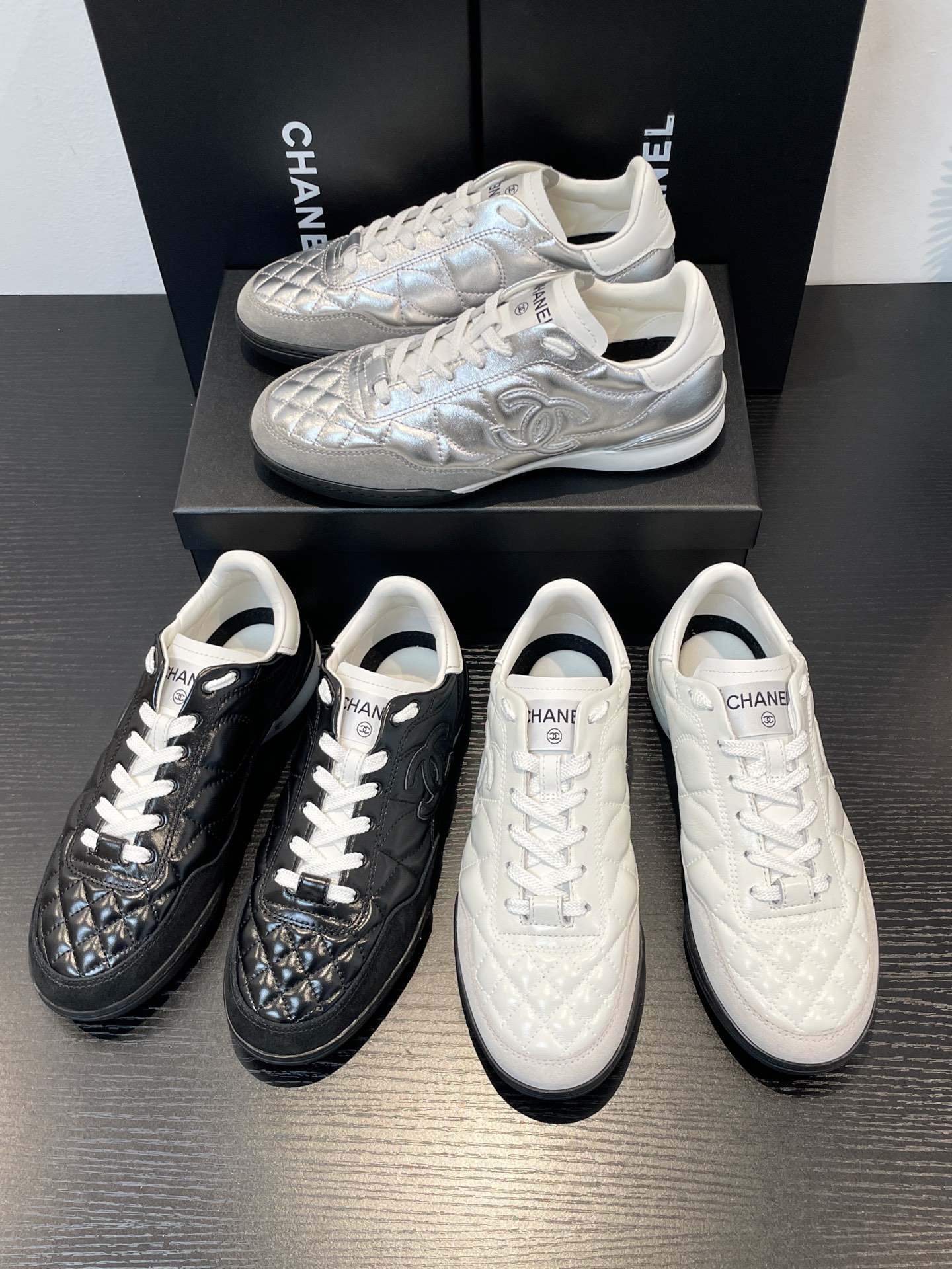 CHANEL Quilting Sneakers(+3color)