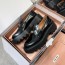 MIUMIU 코인장식 레더 로퍼
