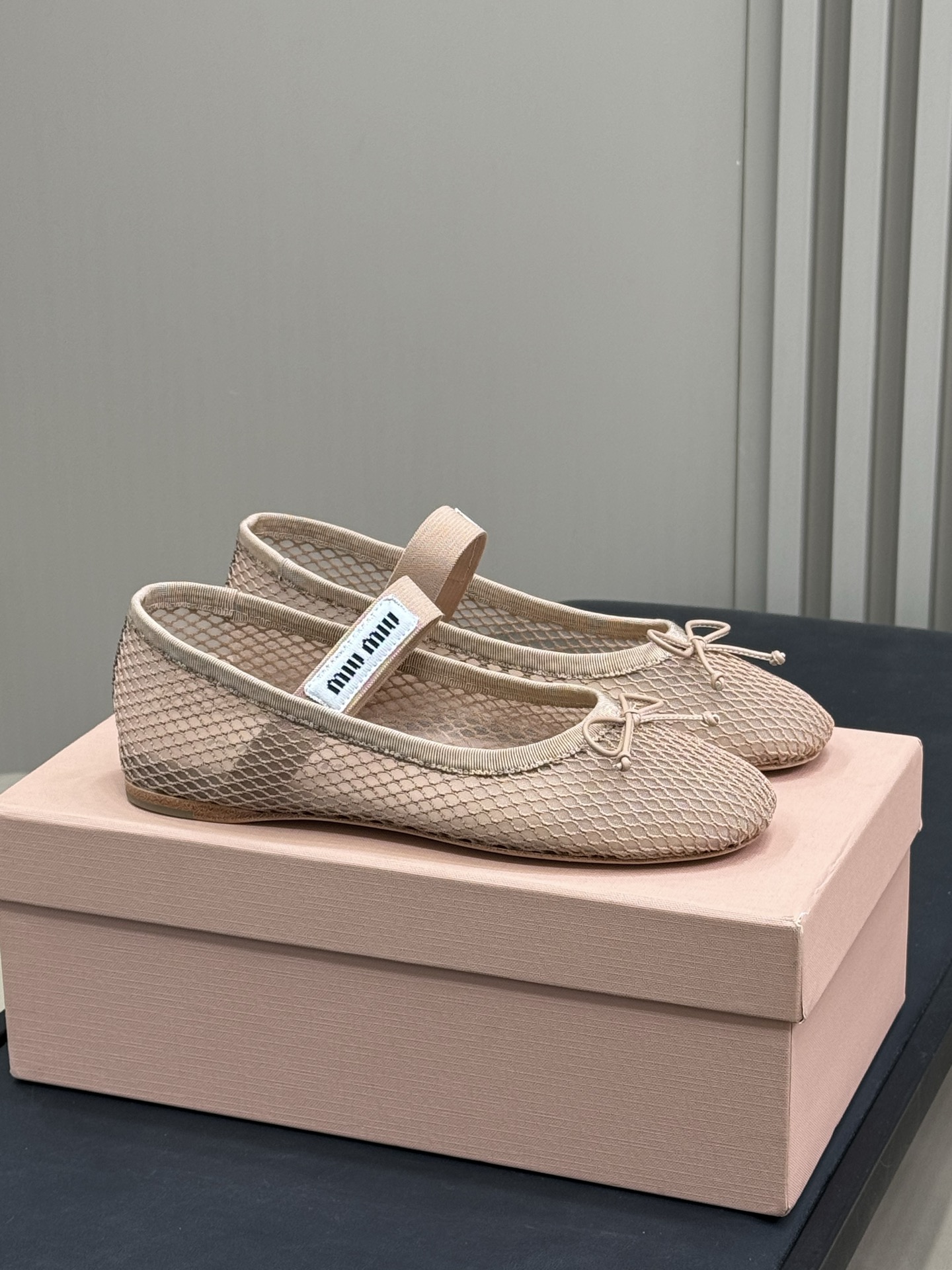 MIUMIU 메쉬 발레리나 슈즈(+2color)