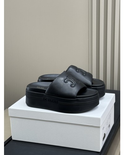 CELINE Platform Slipers