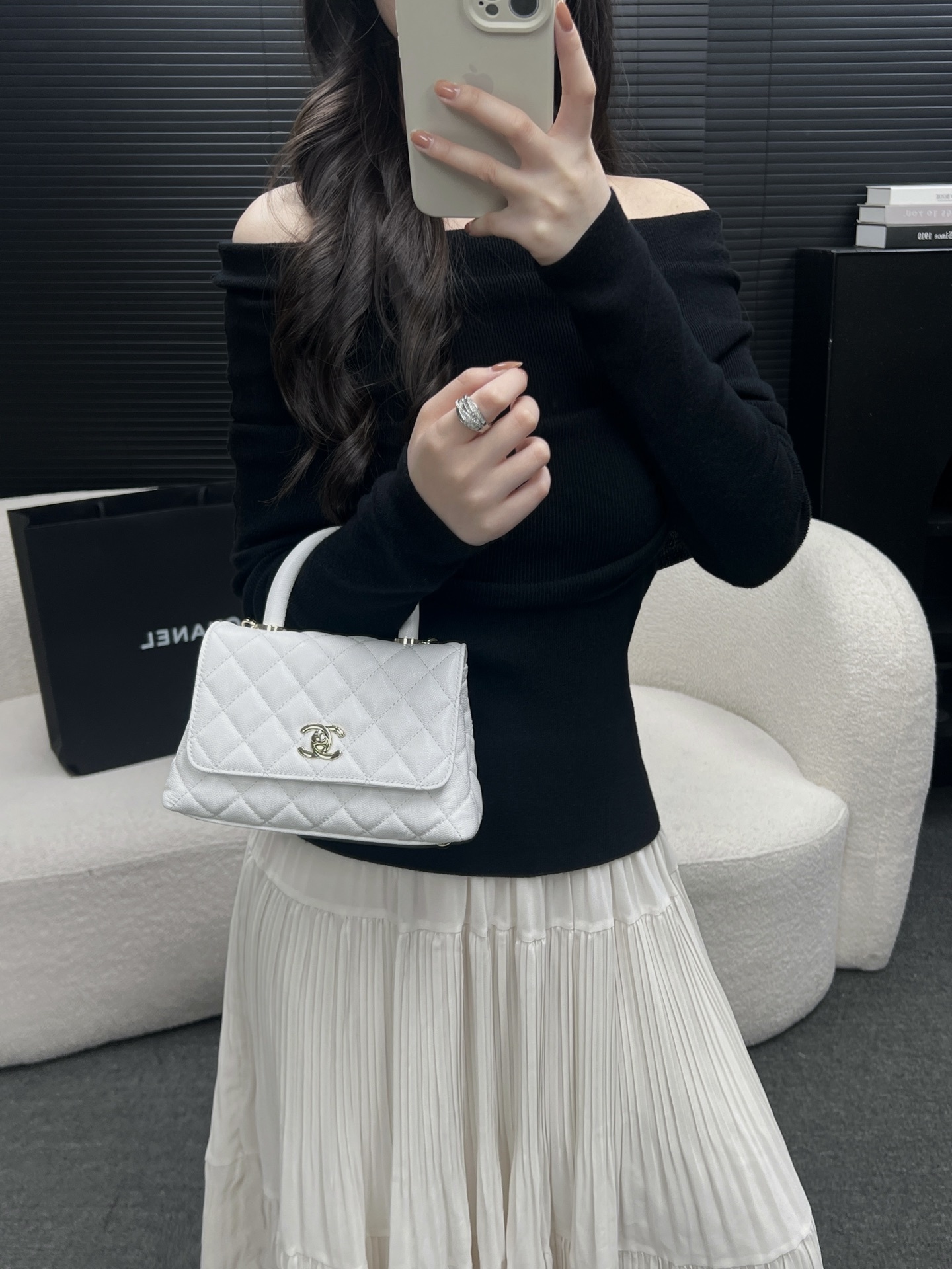 ch 코코핸들 캐비어백