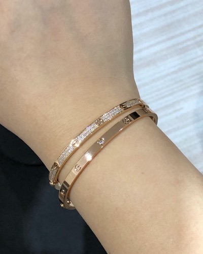 CARTIER 까르띠에 러브 팔찌 파베