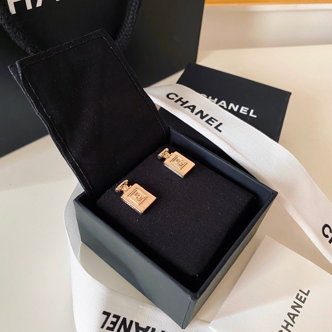 CHANEL 샤넬 향수병 귀걸이