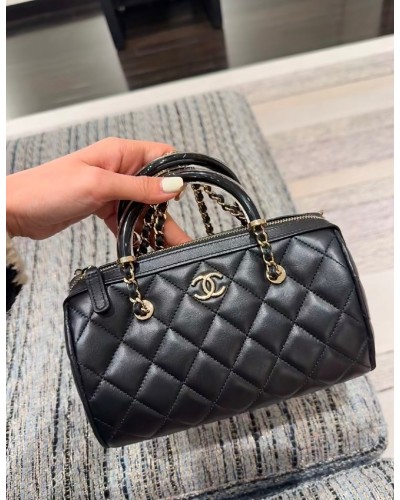 CHANEL 샤넬 cc 원통 램스킨
