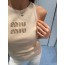 MIUMIU 미우미우 스팽글 자수 나시