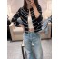 CHANEL 샤넬 cc진주 프린팅 캐시미어 가디건