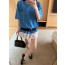 Miumiu 미우미우 스트라이프 오버 반팔티
