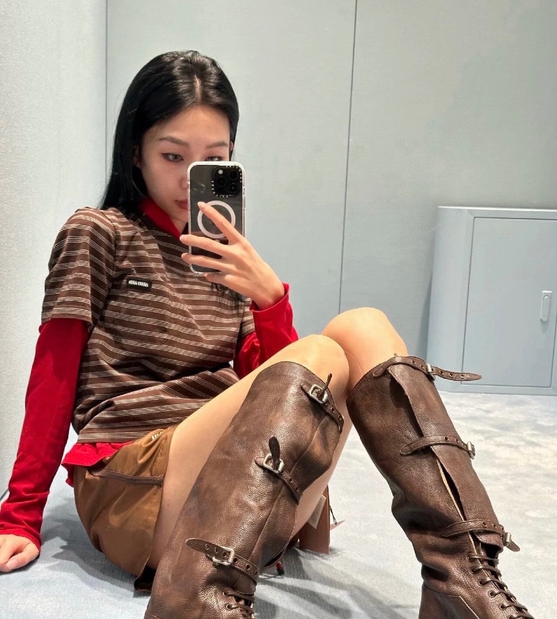 Miumiu 미우미우 스트라이프 반팔티