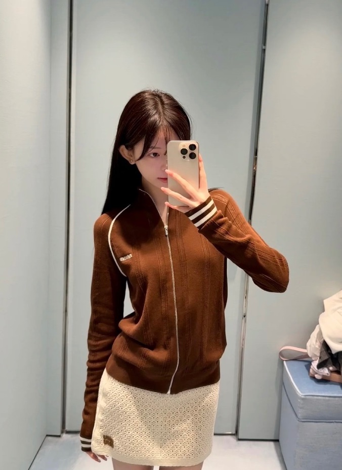 Miumiu 미우미우 니트 집업 자켓 