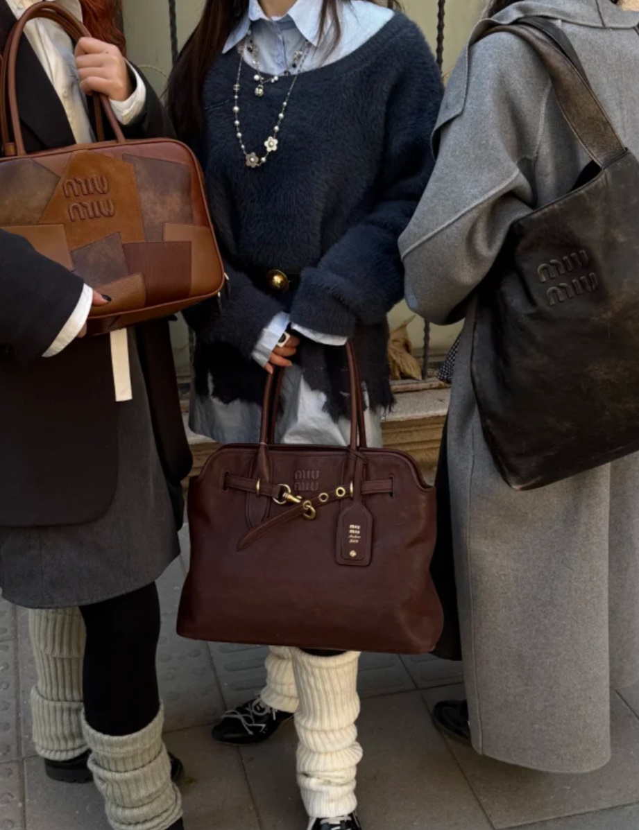 Miumiu Aventure nappa leather Bag