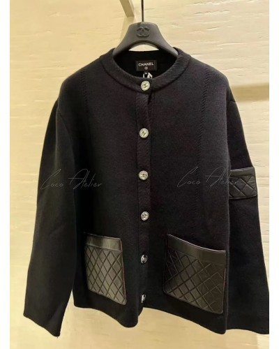 CHANEL 샤넬 캐시미어 포켓 가디건 자켓 