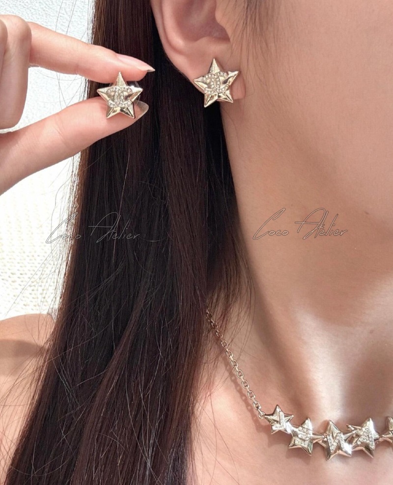 CHANEL 샤넬 CC 별 이어링