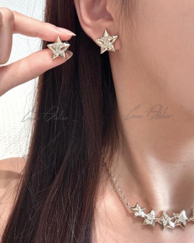 CHANEL 샤넬 CC 별 이어링