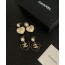 CHANEL 샤넬 하트 진주 귀걸이