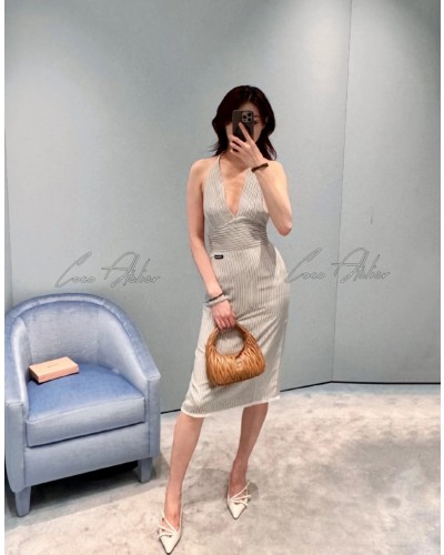 Miumiu 미우미우 스트라이프 원피스