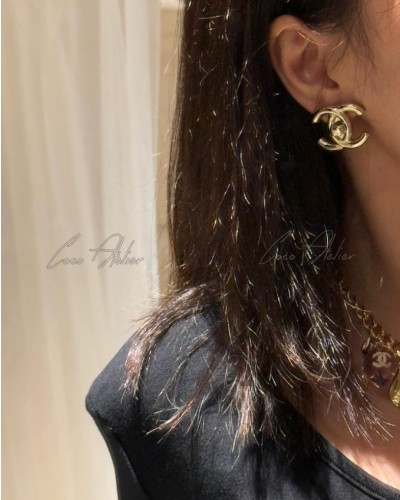 CHANEL 샤넬 CC  턴락 귀걸이