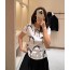 CHANEL 샤넬 cc로고 리본 반팔티
