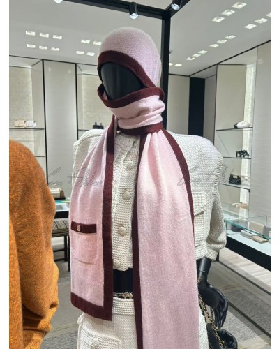 CHANEL 샤넬 캐시미어 후드 머플러