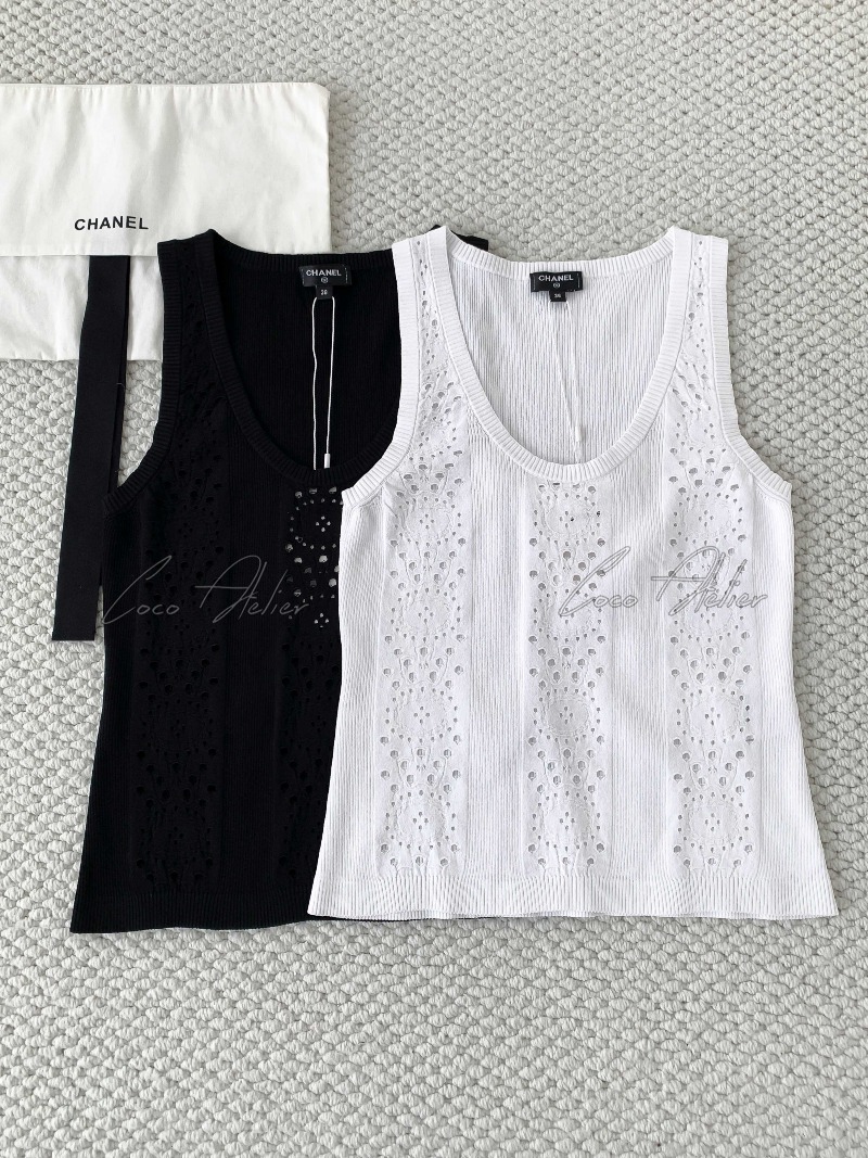CHANEL 샤넬 펀칭 나시&티셔츠(+2type)