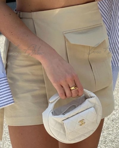 CHANEL Poket Round Pouch