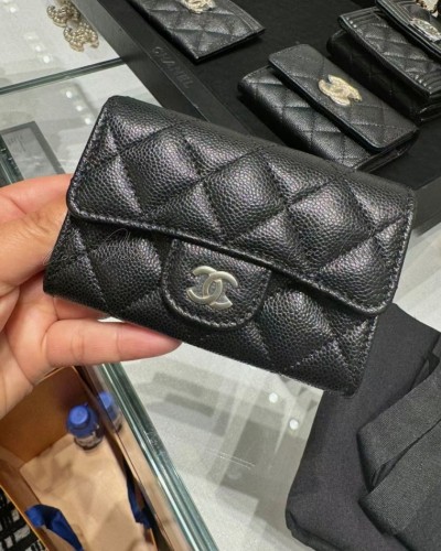CHANEL 샤넬 캐비어 카드 지갑