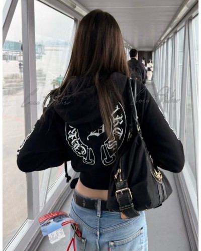 Chrome Hearts 크롬하츠 크롭 후드 집업