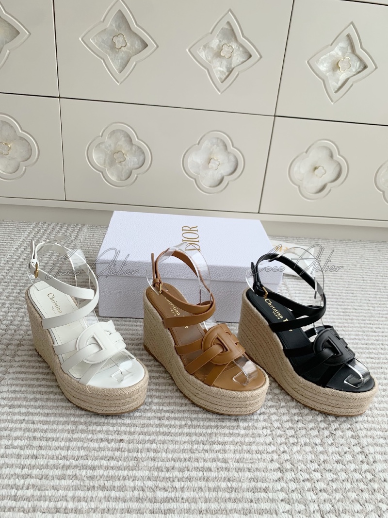 Dior 디올 웨지 스트랩 샌들