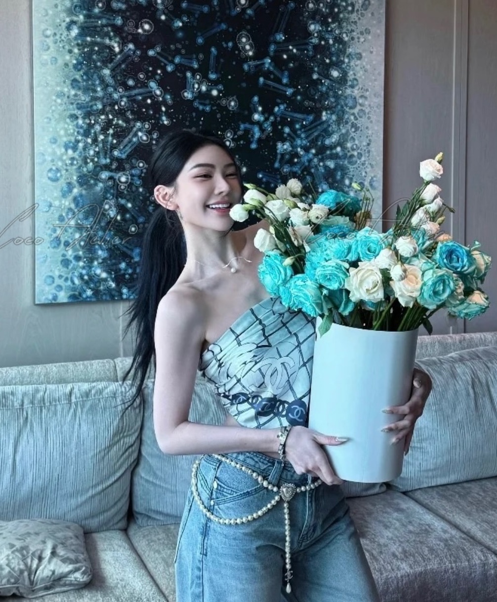 CHANEL 샤넬 진주 하트 벨트