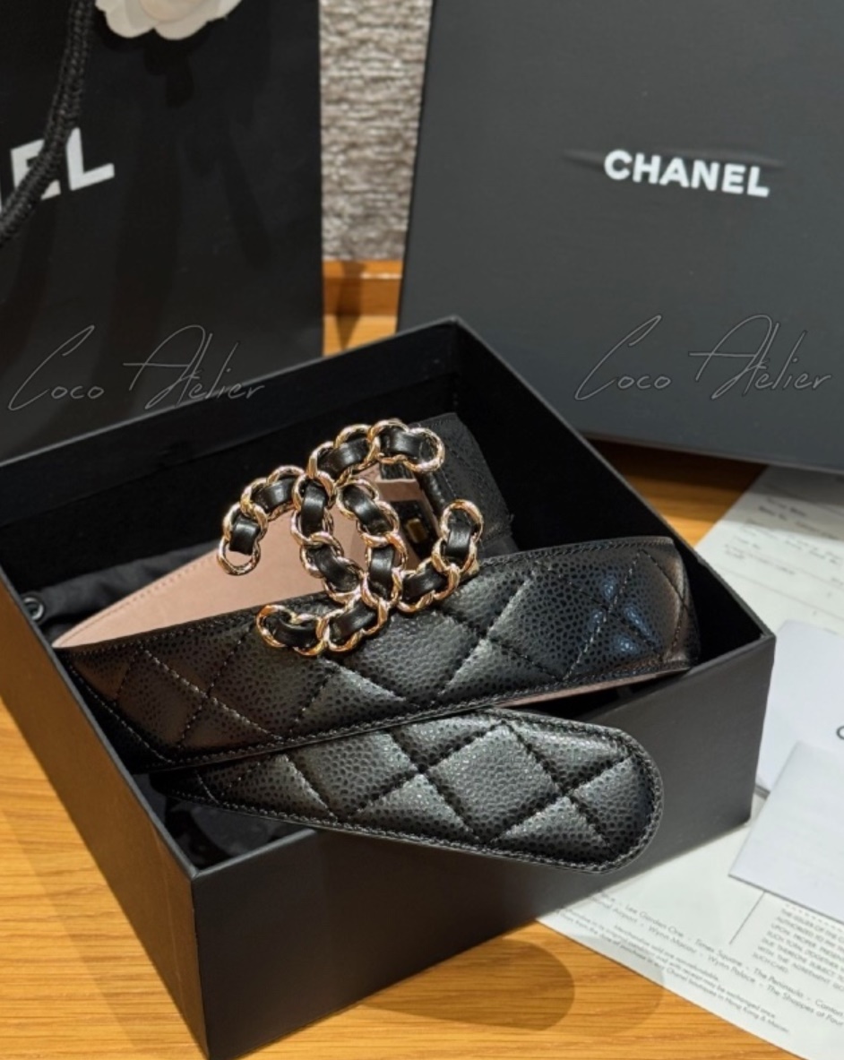 CHANEL 샤넬 cc 벨트