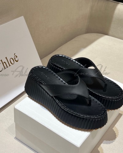 CHLOE 끌로에 플랫폼 플립플랍