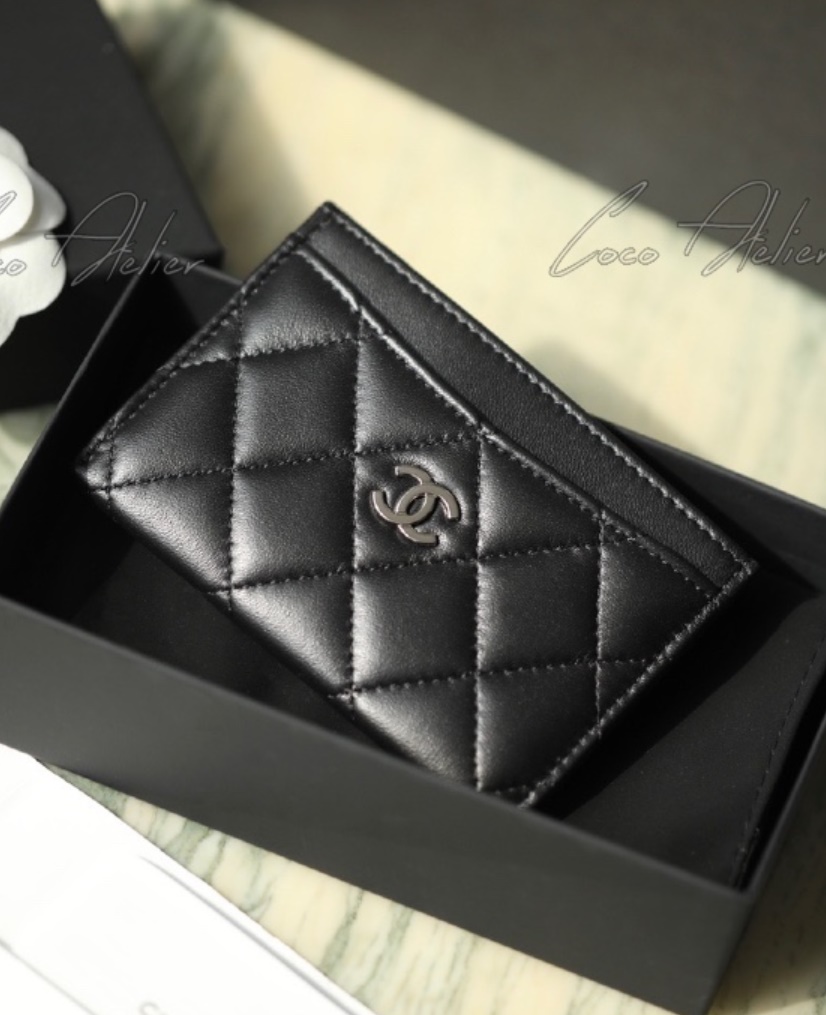 CHANEL 샤넬 카드지갑 램스킨