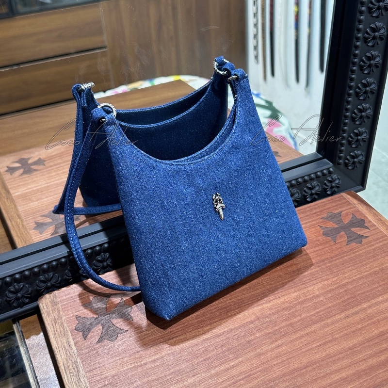 Chrome Hearts 크롬하츠 대거 데님 숄더백