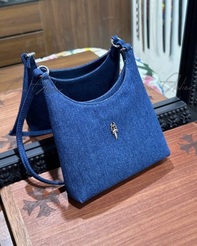 Chrome Hearts 크롬하츠 대거 데님 숄더백