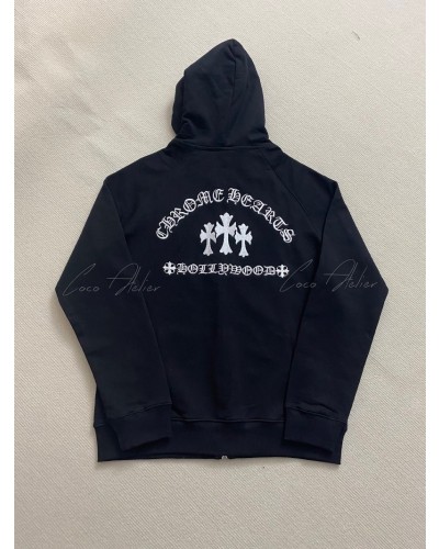 Chrome Hearts 크롬하츠 은장 패치 후드 집업