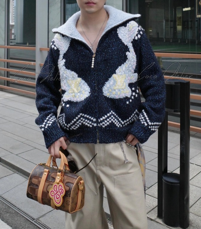 LV 루이비통 니고 콜라보 잉어 자수 지퍼 자켓 (남녀공용)