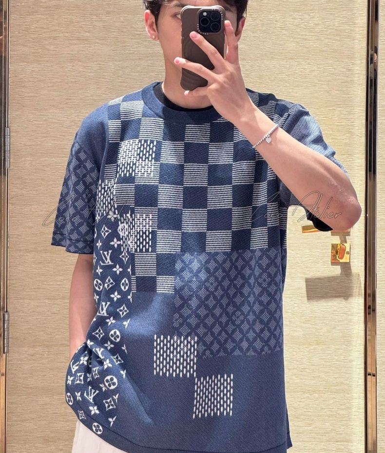 LV 루이비통 모노그램 블루 반팔 티셔츠