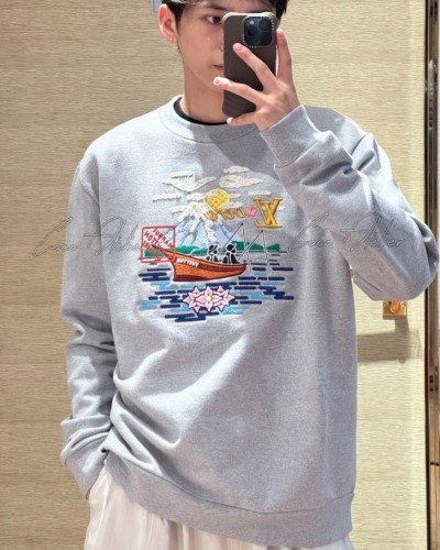 LV 루이비통 니고 콜라보 범선 자수 라운드넥 스웨트셔츠 (남녀공용)