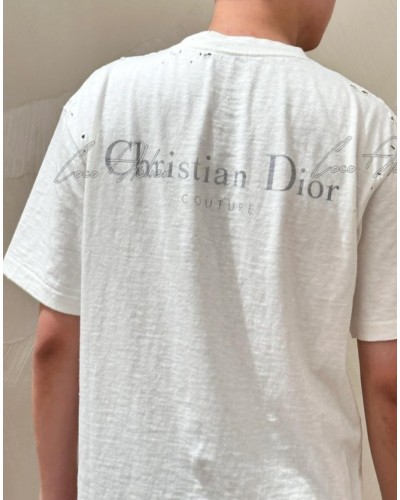 Dior 디올 로고 레터링 펀칭 반팔 티셔츠 (남녀공용) +3color