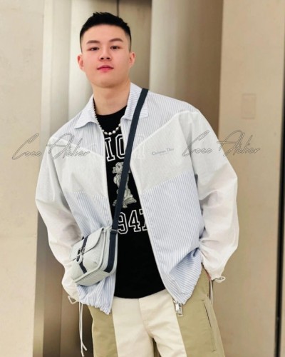 Dior 디올 스트라이프 오블리크(Oblique) 프린팅 자켓 (남녀공용)