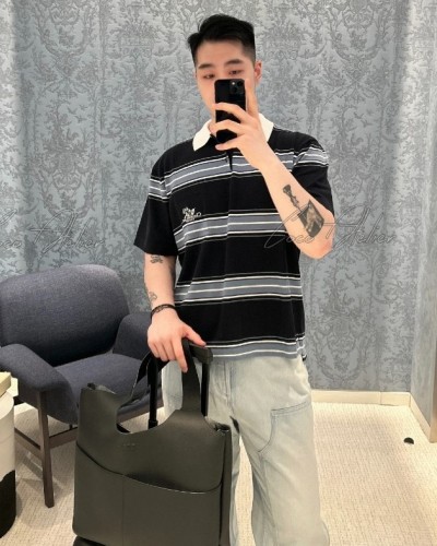 Dior 디올 은방울꽃 자수 PK 셔츠 (남녀공용)