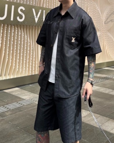 Louis Vuitton 루이 비통 라피아(Raffia) 자수 데님 팬츠 (남녀공용)