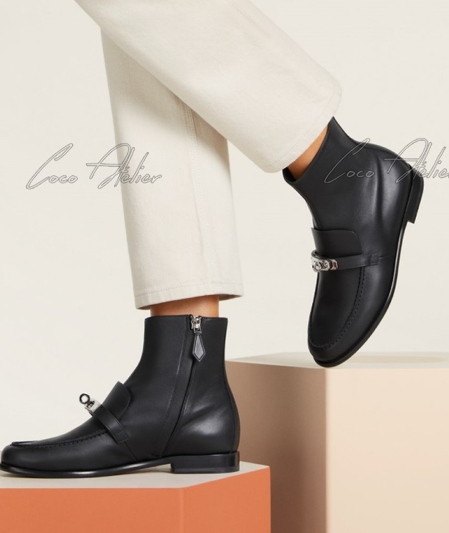 HERMES 에르메스 KEISY 앵클 부츠