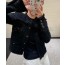 CHANEL 샤넬 블랙 트위드 코트
