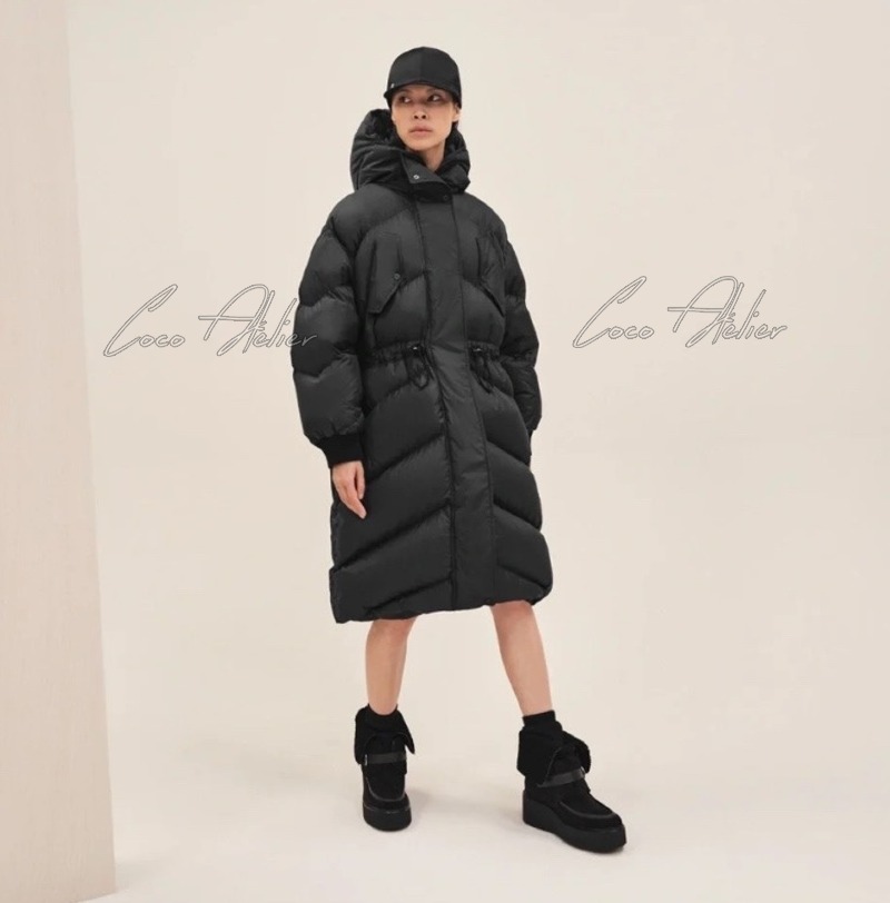 HERMES 에르메스 구스 다운 롱 패딩