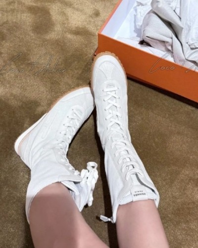 HERMES 에르메스 레이스 업 스니커즈