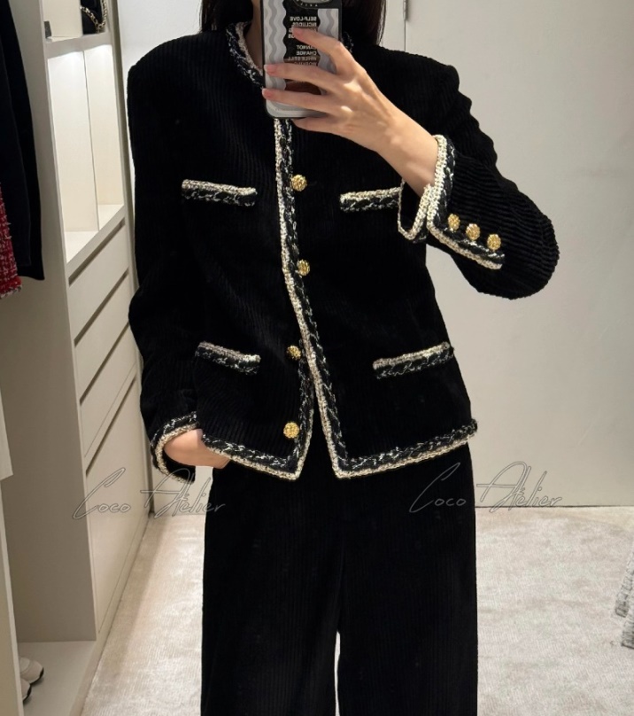 Chanel 샤넬 코듀로이 트위드 트리밍 자켓 & 팬츠