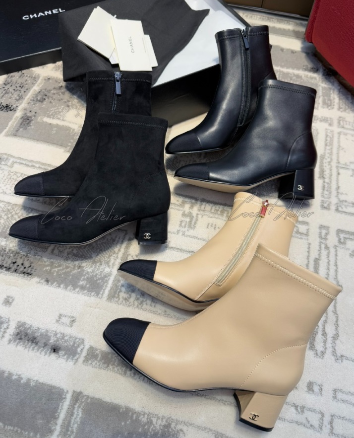 two-tone ankle boots (+3 Type)