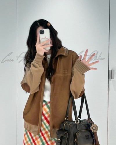 Miumiu 미우미우 스웨이드 자켓 (+premium)