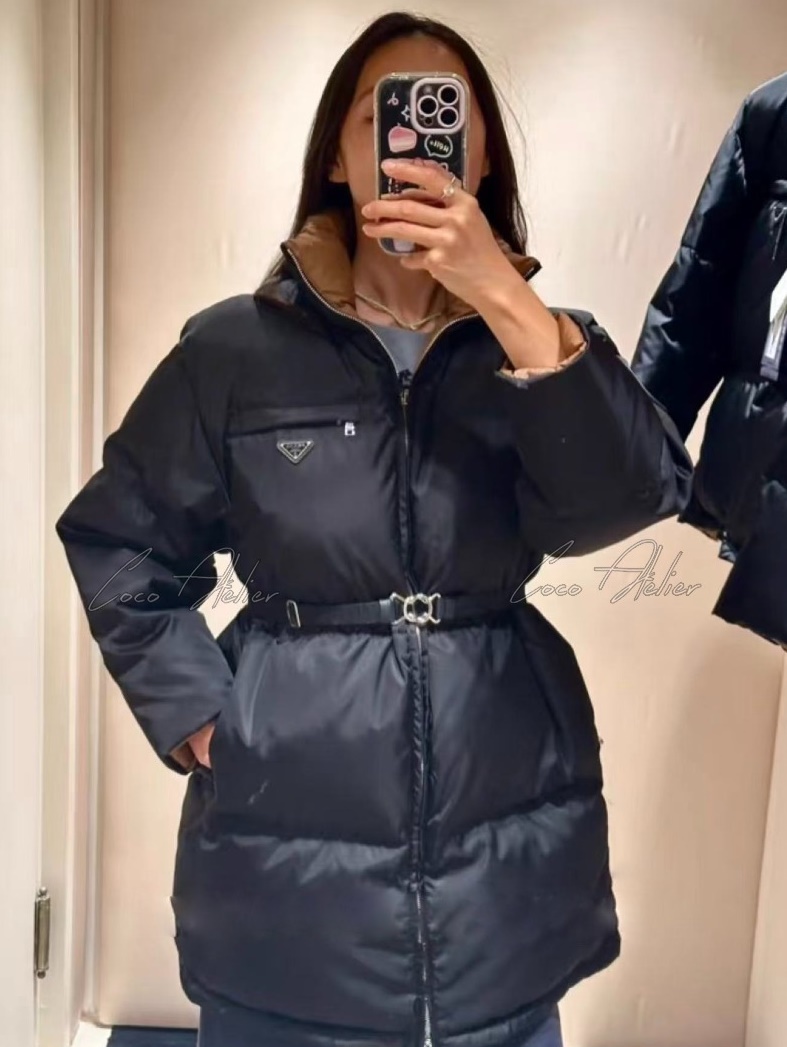 PRADA 프라다 벨트 다운 패딩