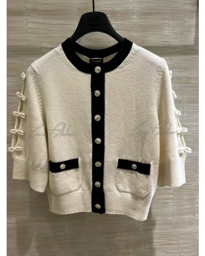 CHANEL 샤넬 배색 가디건